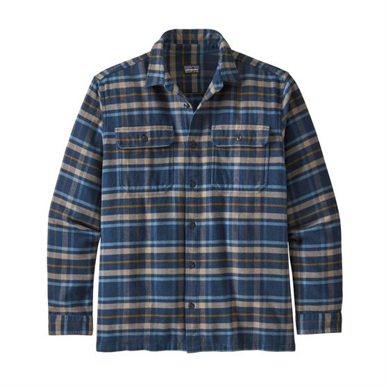 Patagonia Mens     Fjord Flannel Shirt  Independence   Navy