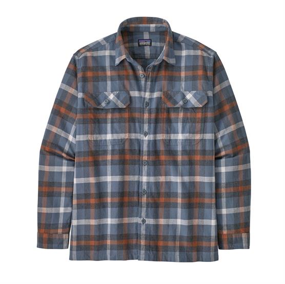 Patagonia Mens     Organic Cotton   Fjord Flannel Shirt  Forage   Plume Grey