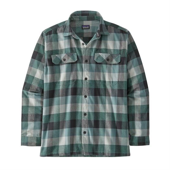 Patagonia Mens     Organic Cotton   Fjord Flannel Shirt  Guides   Nouveau Green