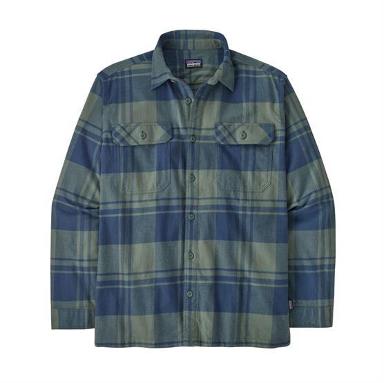 Patagonia Mens     Organic Cotton   Fjord Flannel Shirt  Live Oak   Hemlock Green