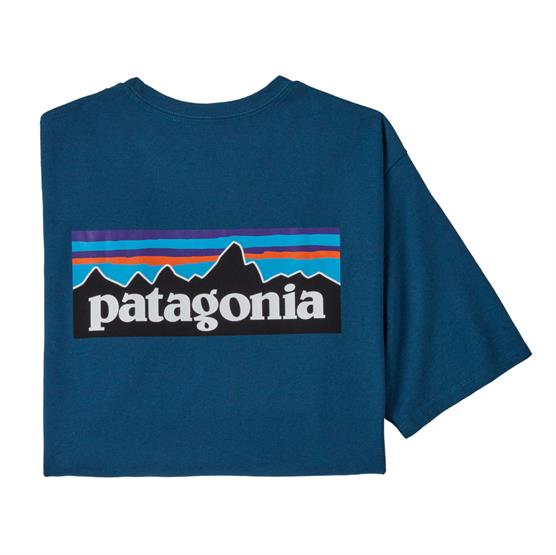 Patagonia Mens  -  Logo Responsibili-tee  Wavy Blue