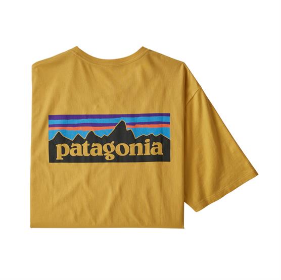 Patagonia P-6 Logo Økologisk T-shirt - Mountain Yellow