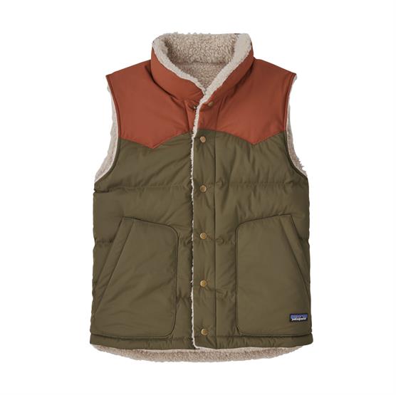 Patagonia Mens Reversible Bivy Down Vest  Basin Green