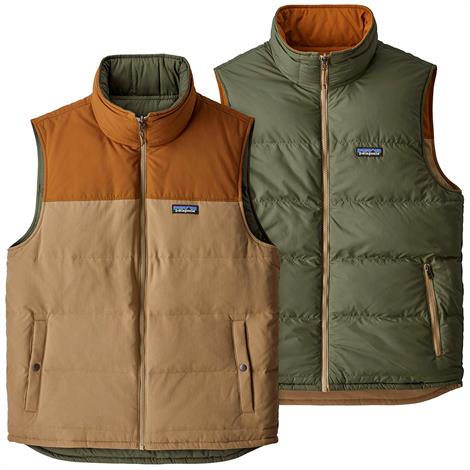 Patagonia Mens Reversible Bivy Down Vest  Mojave Khaki