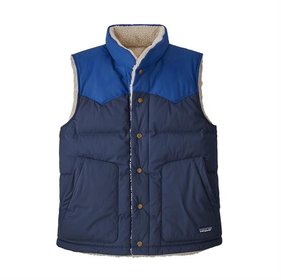Patagonia Mens Reversible Bivy Down Vest  New Navy