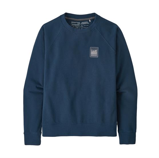 Patagonia Womens Alpine Icon Regenerative Organic Certified Cotton Crew  Tidepool Blue
