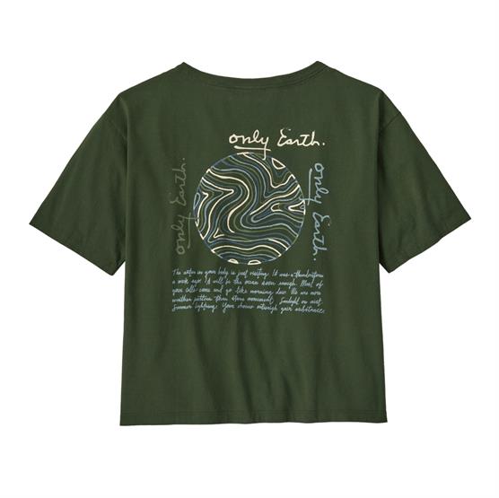 Patagonia Womens Cta Easy Cut Organic  -shirt  Earth Currents   Torrey Pine Green
