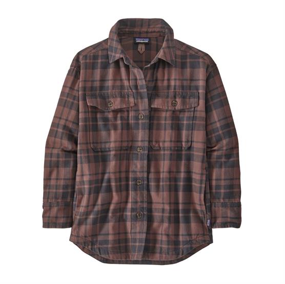 Patagonia Womens   Fjord Flannel Overshirt  Ice Caps   Dusk