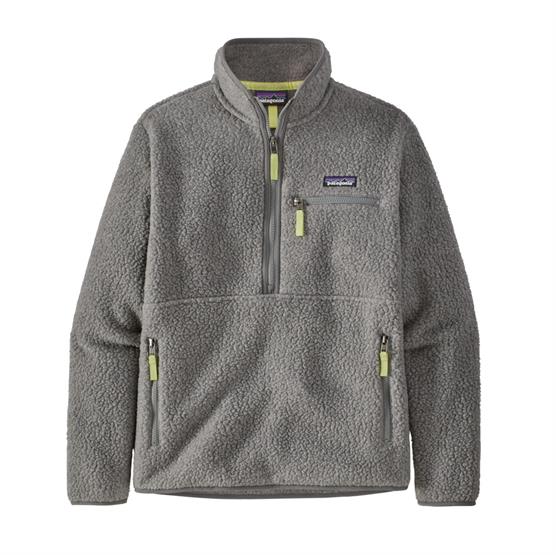 Patagonia Womens Retro Pile Marsupial  Salt Grey  Jellyfish Yellow