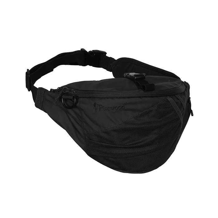 Pinewood Cross Waist Pack 4l-black Hoftetasker   Bæltetasker