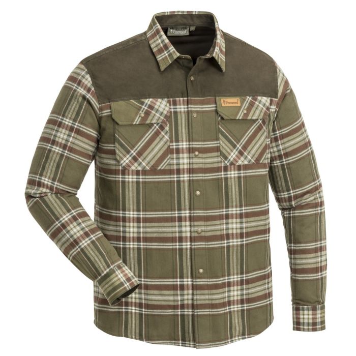 Pinewood Douglas Skjorte Suede Brown Khaki