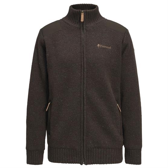 Pinewood Hurricane Full Zip Sweater Womens    Brown Mel