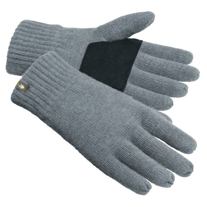 Pinewood Knitted Wool  -finger Handske Storm Blue Melange