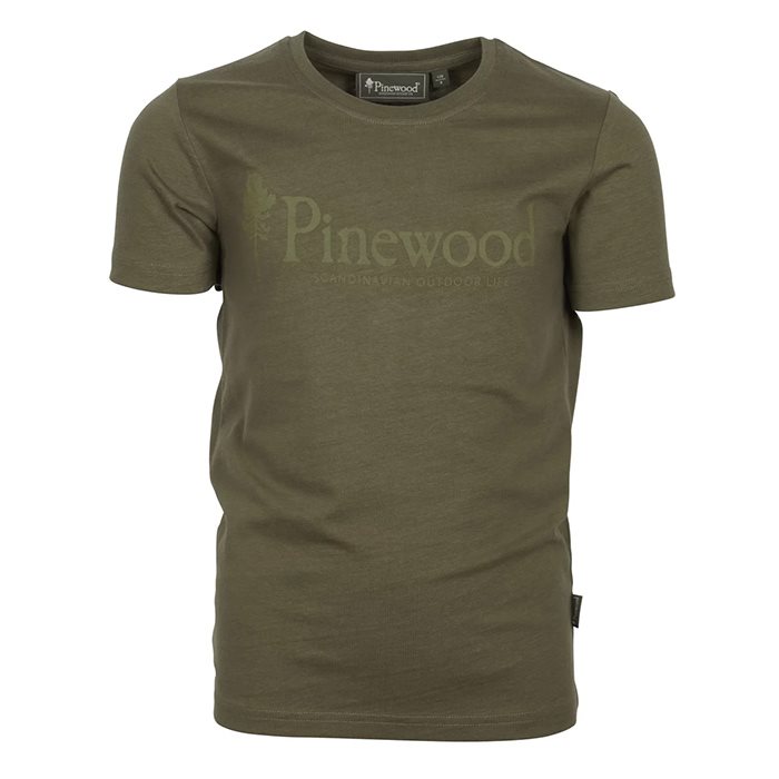Pinebrun Outdoor Life Børne T-shirt - Grøn - Økologisk