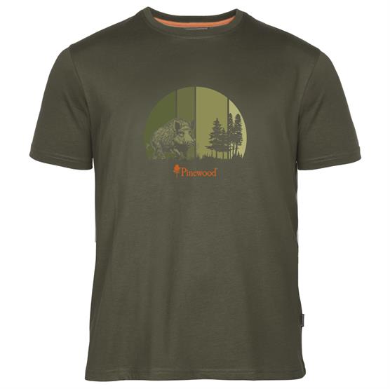 Pinewood Wild Boar  -shirt Mens  Olive