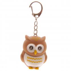 Puckator Hooting Owl Ugle Nøgleringslygte Med Lyd Brun Lommelygte