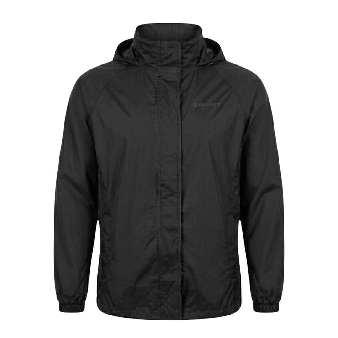 Regnjakke Herre Treklife Rain Packaway Sort