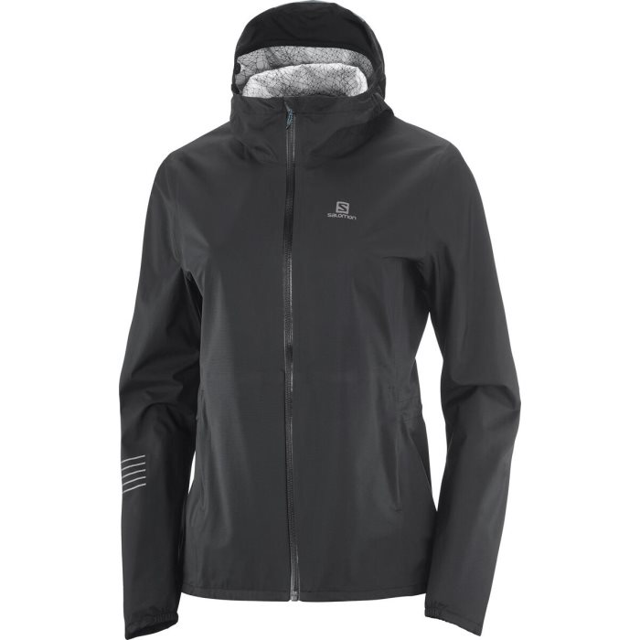 Salomon Bonatti   Damejakke 10 000mm  Sort Mallard Blå-  Regntøj  Poncho