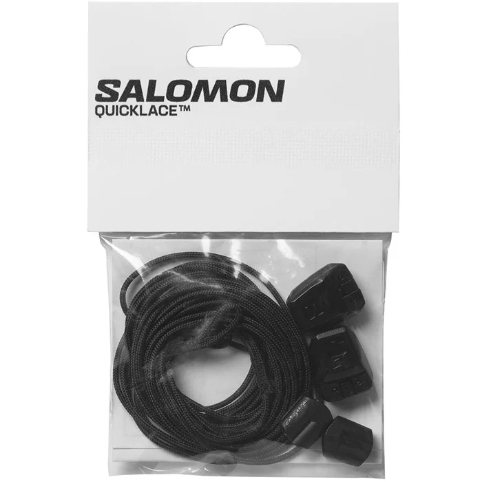 Salomon Quicklace Kit-black Tilbehør Til Støvler  Sko