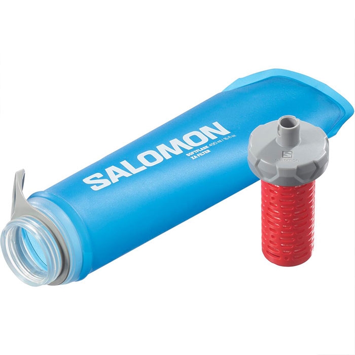 Salomon Soft Flask Filter 490ml  Clear Blue Drikkeflasker  -dunk
