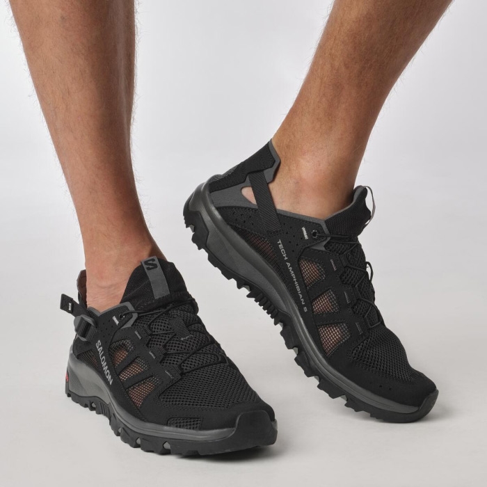 Salomon Techamphibian     Herre   Mænd  Sort-40           Sandaler