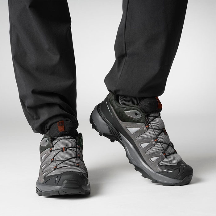 Salomon Ultra 360 Leather Sharkskin Asphalt -42 Vandresko