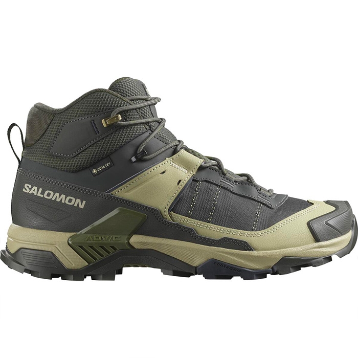 Salomon   Ultra   Mid Gtx Herre   Mænd  Peat Gray Green-43           Vandrestøvler