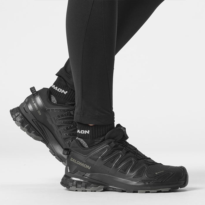 Salomon   Pro 3d V9 Gtx Kvinder   Damer  Sort Phantom Pewter-42       Vandresko