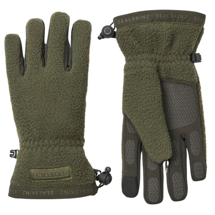 Sealskinz Hoveton   Sherpa Fleece Handske Olive