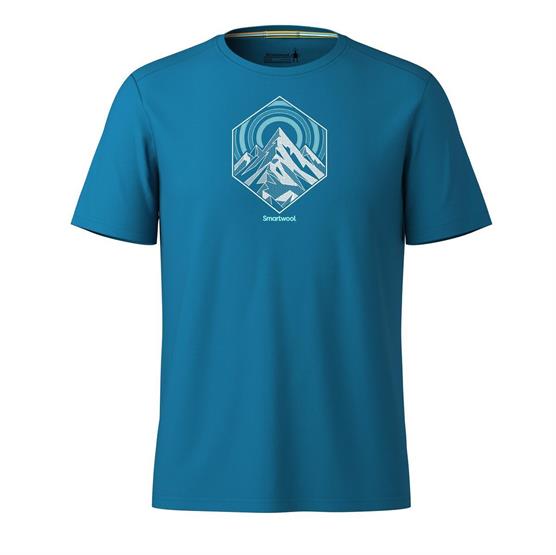 Smartwool Mens Peak Energy Active     Graphic  Nival Blue