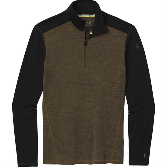 Smartwool Mens Thermal Merino Base Layer     Zip  Military