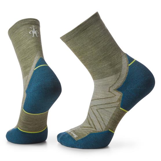 Smartwool Run Targeted Cushion Crew Sock  Winter Moss