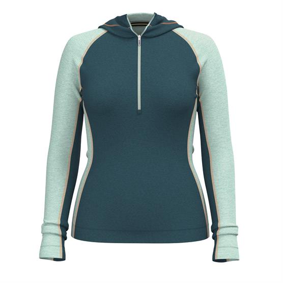 Smartwool Womens Classic Thermal Merino Base Layer     Zip  Twilight