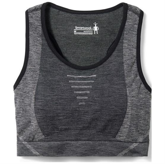 Smartwool Womens Intraknit Racerback Bra  Black