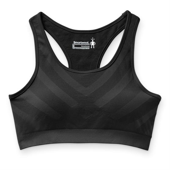 Smartwool Womens Seamless Racerback Bra  Black