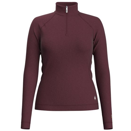 Smartwool Kvinders Merino Thermo Lag Zip Sort Kirsebær