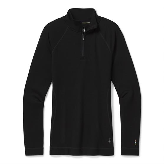 Smartwool Womens Thermal Merino Base Layer     Zip  Black