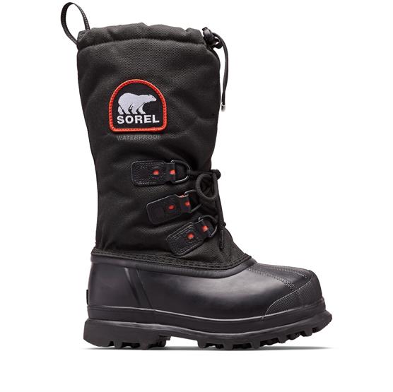 Sorel Glacier   Womens  Black   Red Quartz
