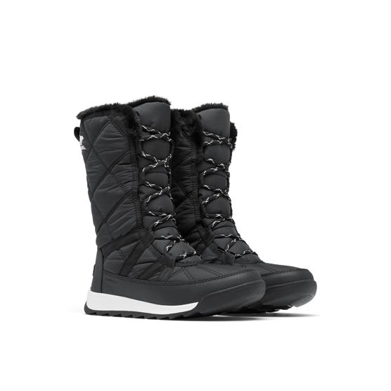 Sorel Whitney   Plus Tall Lace   Womens  Black   Sea Salt
