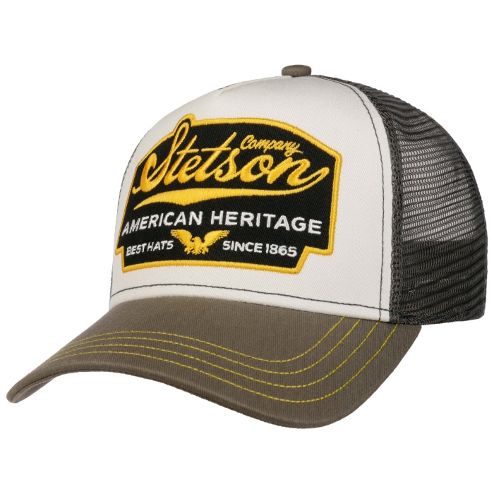 Stetson Trucker Cap American Heritage  Khaki Baseball Cap  Kasket