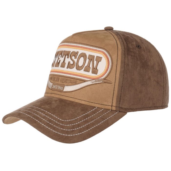 Stetson Trucker Cap Buffalo Horn  Brun Baseball Cap  Kasket