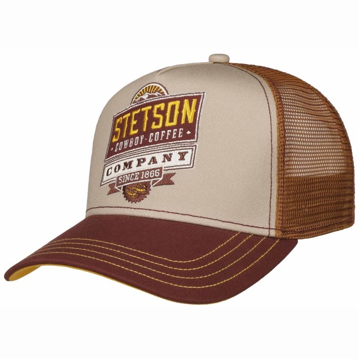 Stetson Trucker Cap Cowboy Coffee Baseball Cap  Kasket