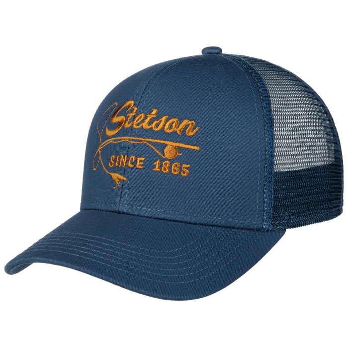 Stetson Trucker Cap Fishing Rod  Blå Baseball Cap  Kasket
