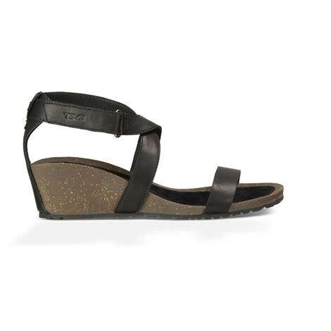 Teva Cabrillo Strap Wedge   Dame  Black