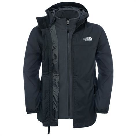 The North Face Boys Elden Rain Triclimate Jacket  Black