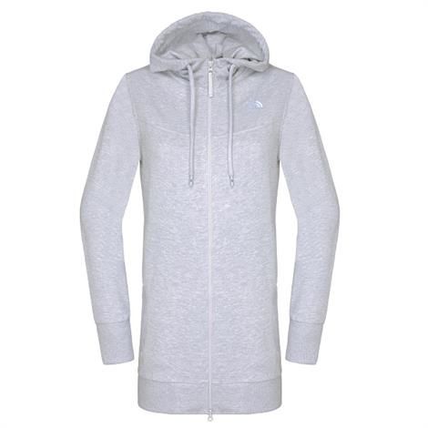 The North Face Womens Parka Full Zip Hoodie  Heather Grey