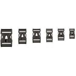 Vaude Steckschnalle 15   Single Adjust Black Str  - Tilbehør Til Tasker