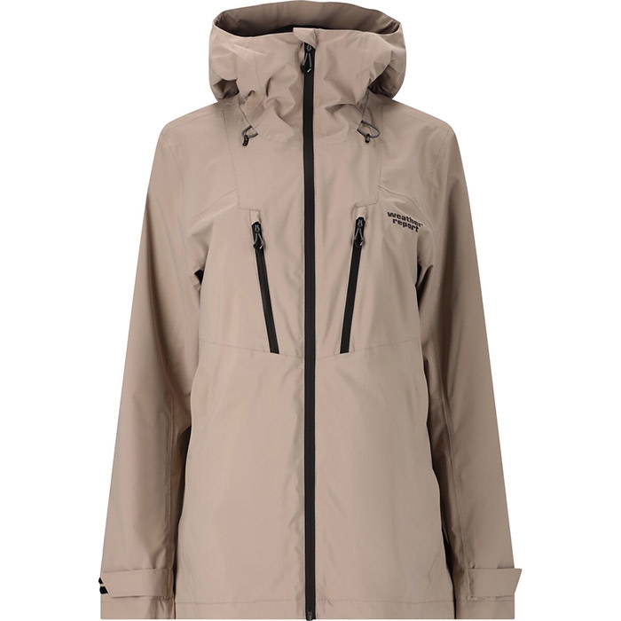Weather Report Harbor Rain-tech Jacket Kvinder   Damer 20 000mm-moon Rock-36 Regntøj  Poncho