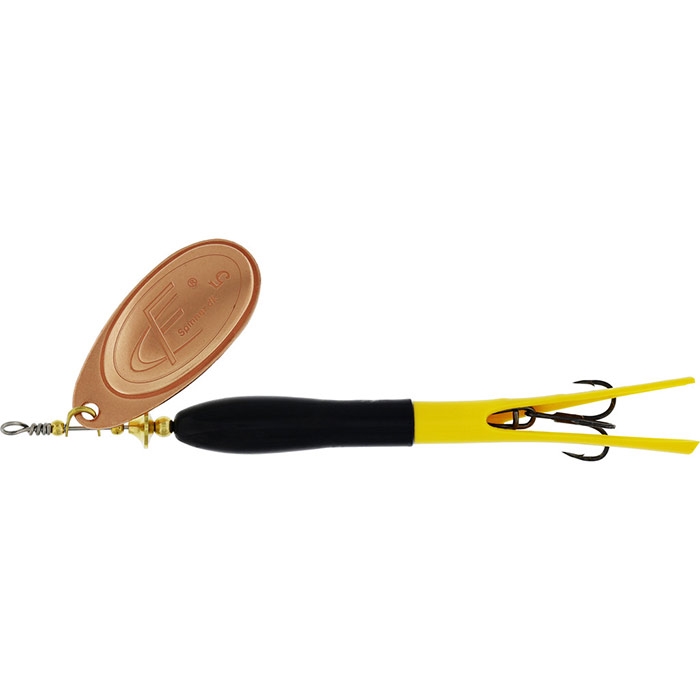 Westin   Spinner Upstream 20g-sort   Gul Kobber Kondomspinner