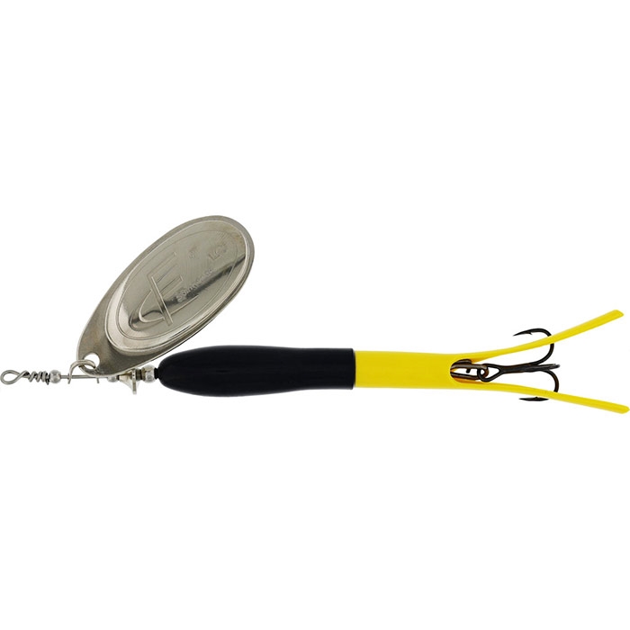 Westin   Spinner Upstream 20g-sort   Gul Sølv Kondomspinner